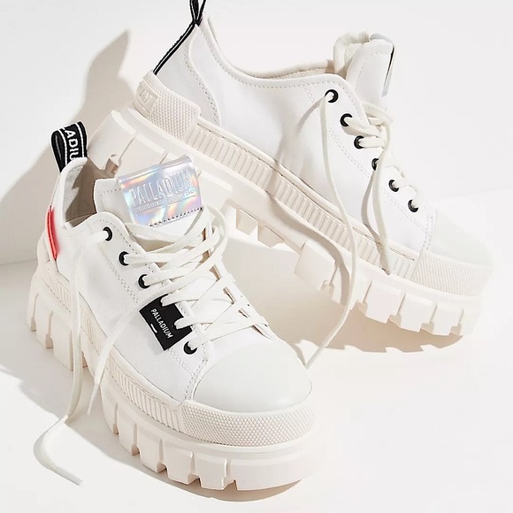 NEW Free People Revolt Lo Textile Sneakers In Star White US 10/EU 41 - Picture 1 of 12